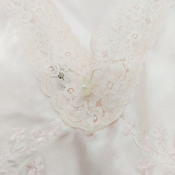 Mazzini Nightgown Size Small Lingerie Negligée Light Pink Gown & Robe READ - Picture 14 of 16